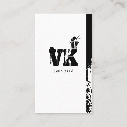 Junk Yard, Scrap Metal, Recycelnd Visitenkarte (Vorderseite)