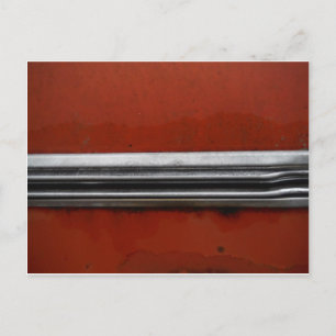 Junk Yard Vintage Auto, Rot und Silver Old Paint Postkarte