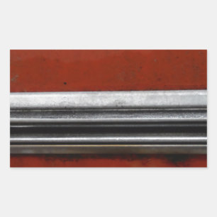 Junk Yard Vintage Auto, Rot und Silver Old Paint Rechteckiger Aufkleber