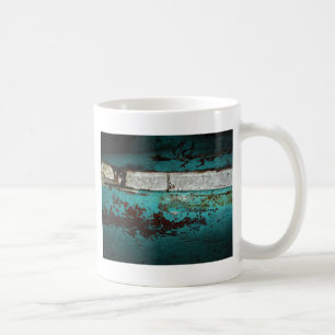 Junk Yard Vintage Car 50's aquamarine Aqua Kaffeetasse