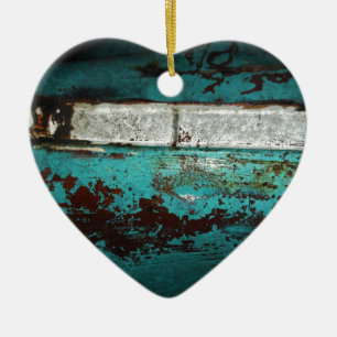 Junk Yard Vintage Car 50's aquamarine Aqua Keramikornament