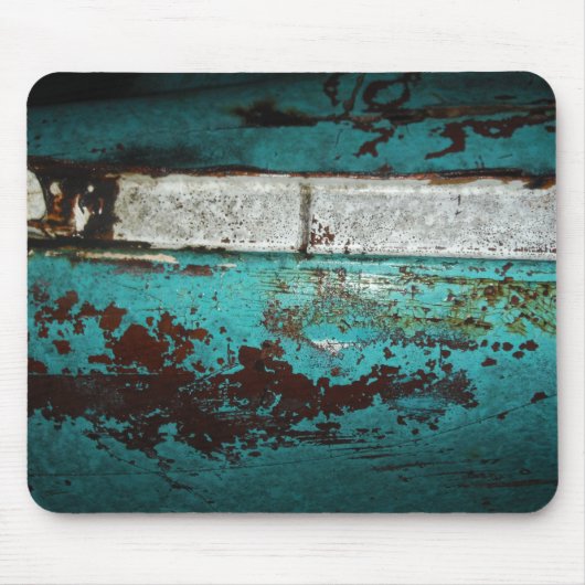 Junk Yard Vintage Car 50's aquamarine Aqua Mousepad (Vorne)
