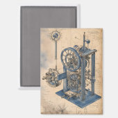 Junk-Zeitschrift für Steampunk Machinery Magnet (Vorderseite/Rückseite)