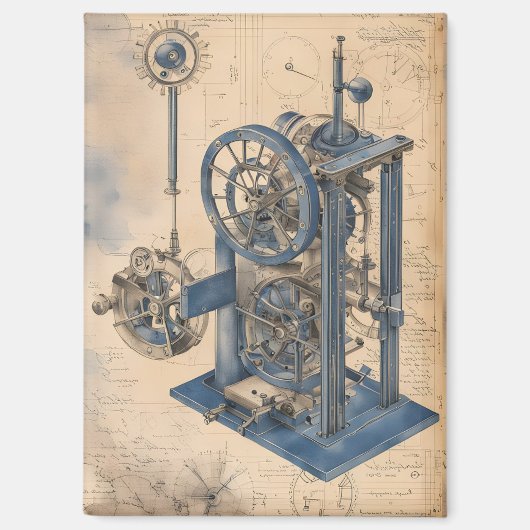 Junk-Zeitschrift für Steampunk Machinery Magnet (Vorderseite)