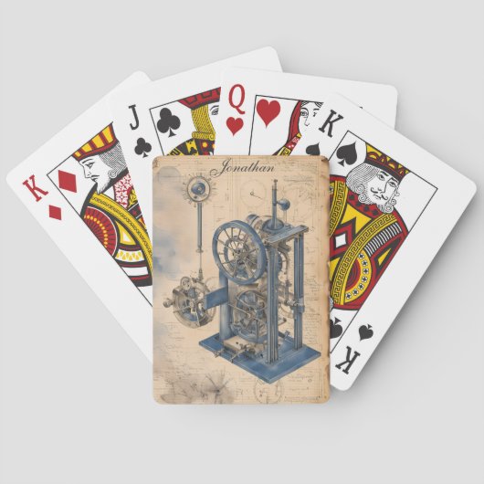 Junk-Zeitschrift für Steampunk Machinery Spielkarten (Rückseite)