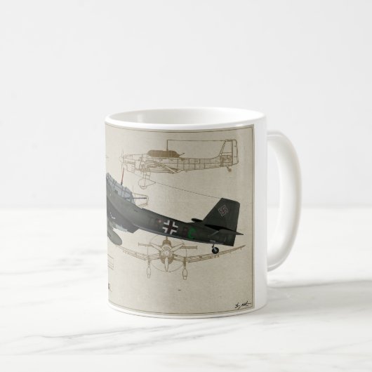 Junkers-Ju88-Stuka Kaffeetasse (VorderseiteRechts)