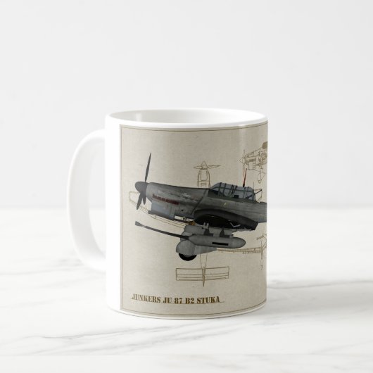 Junkers-Ju88-Stuka Kaffeetasse (Vorderseite Links)