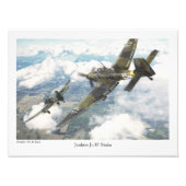 Junkers Ju 87 Fotodruck (Vorne)