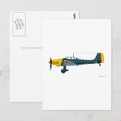 Junkers JU-87 Stuka Postkarte (Vorne/Hinten)