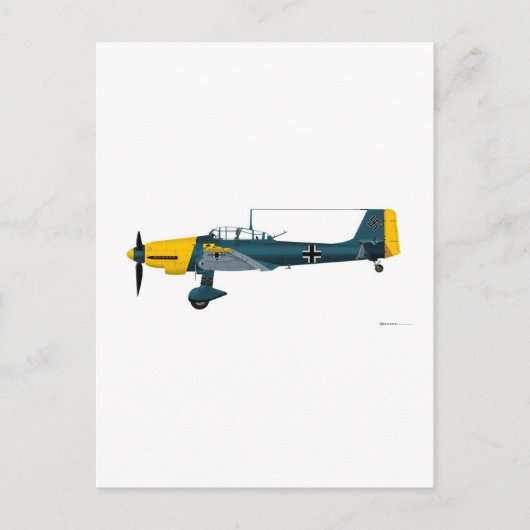 Junkers JU-87 Stuka Postkarte (Vorderseite)