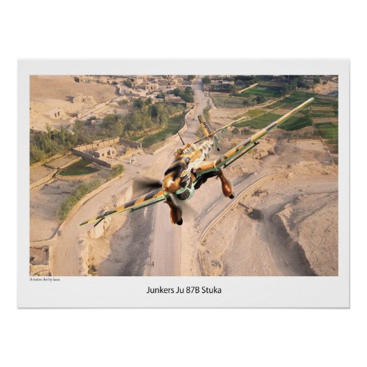 Junkers Ju 87R-2 Stuka 'Desert Snake' Poster (Vorderseite)
