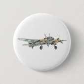 Junkers Ju 88 Bomber-Flugzeug Button (Vorderseite)