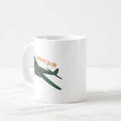 Junkers Ju 88 deutsches WW2-Flugzeug Kaffeetasse (Vorderseite Links)