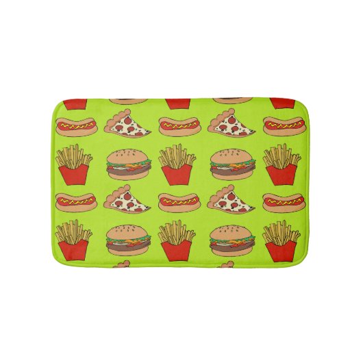 Junkfood-Badezimmerteppich Badematte (Vorderseite)