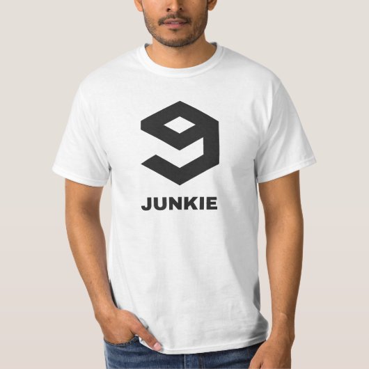 Junkie 9gag! Wenn 9000 Posten nicht genug. sind. T-Shirt (Vorderseite)