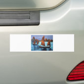 Junks in der absteigenden Drachenbucht Autoaufkleber (Auf Auto)