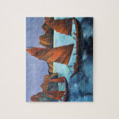 Junks in der absteigenden Drachenbucht Puzzle (Vertikal)