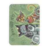 Junkyard Cat and Dog Robots MAGNET *Anpassen (Vertikal)