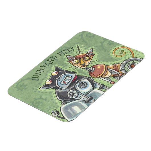 Junkyard Cat and Dog Robots MAGNET *Anpassen (Linke Seite)