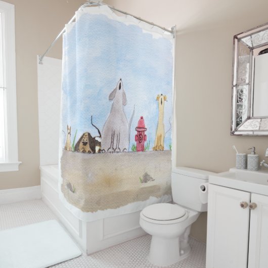 Junkyard Dogs Duschvorhang (Beispiel)