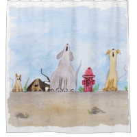 Junkyard Dogs Duschvorhang