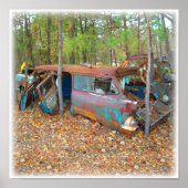 Junkyard Dreams 57 Chevy Nomad Rusting Poster (Vorne)