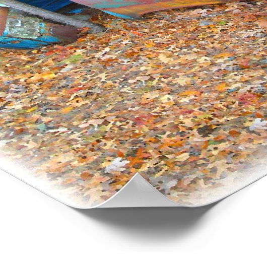 Junkyard Dreams 57 Chevy Nomad Rusting Poster (Ecke)