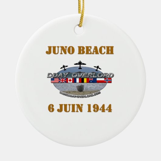 Juno Beach 1944 Keramikornament (Vorne)
