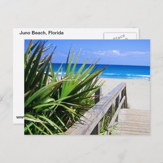 Juno Beach Florida Postkarte (Vorne/Hinten)