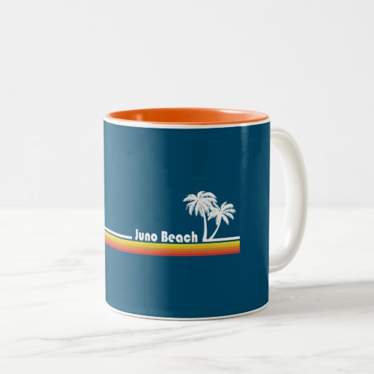 Juno Beach Florida Zweifarbige Tasse (VorderseiteRechts)