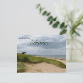 Juno Beach Normandy Frankreich Postkarte (Stehend Vorderseite)