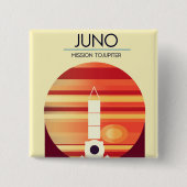 Juno - Mission to Jupiter Space Art Button (Vorderseite)