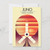 Juno - Mission to Jupiter Space Art Einladung (Rückseite)
