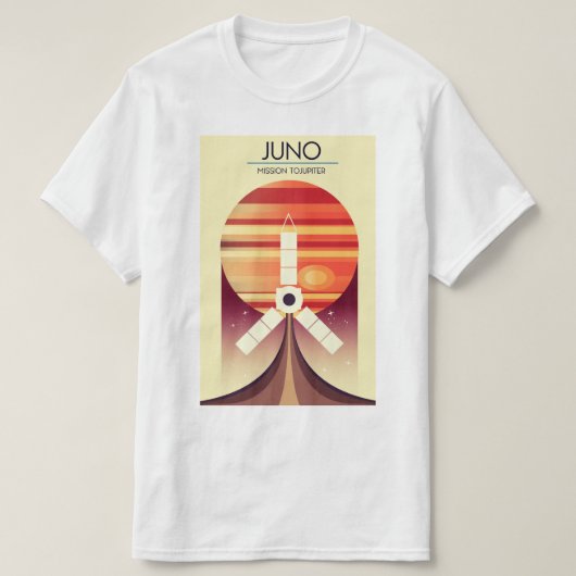 Juno - Mission to Jupiter Space Art T-Shirt (Design vorne)