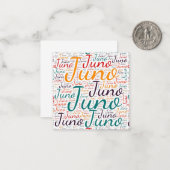 Juno Mitteilungskarte (Vorderseite/Rückseite Beispiel)