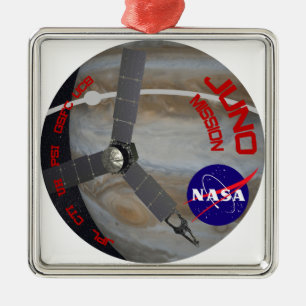 Juno: Programm-Logo Silbernes Ornament