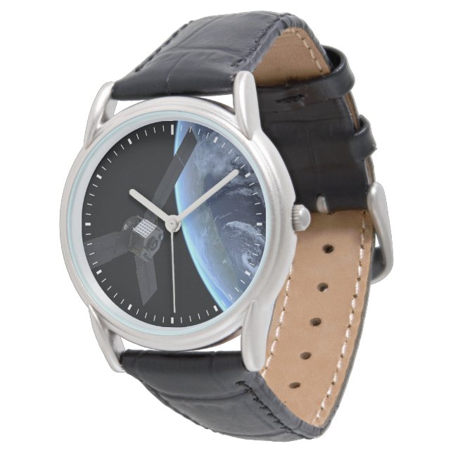 Juno Raumfahrzeug während der Erde Flyby Armbanduhr (Schrägansicht)