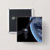 Juno Raumfahrzeug während der Erde Flyby Button (Vorne & Hinten)