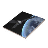 Juno Raumfahrzeug während der Erde Flyby Fliese (Seite)