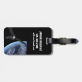 Juno Raumfahrzeug während der Erde Flyby Gepäckanhänger (Rückseite horizontal)