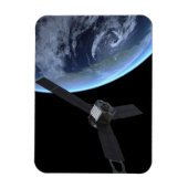 Juno Raumfahrzeug während der Erde Flyby Magnet (Vertikal)