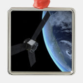Juno Raumfahrzeug während der Erde Flyby Ornament Aus Metall (Vorne)