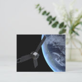 Juno Raumfahrzeug während der Erde Flyby Postkarte (Stehend Vorderseite)