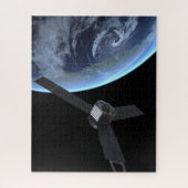 Juno Raumfahrzeug während der Erde Flyby Puzzle (Vertikal)