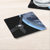 Juno Raumfahrzeug während der Erde Flyby Rechteckiger Pappuntersetzer (angewinkelt)