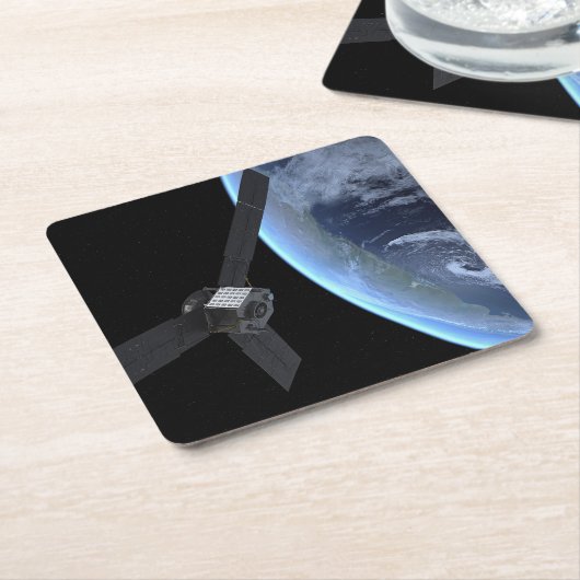 Juno Raumfahrzeug während der Erde Flyby Rechteckiger Pappuntersetzer (angewinkelt)