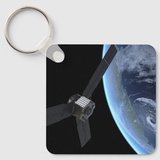Juno Raumfahrzeug während der Erde Flyby Schlüsselanhänger (Vorderseite)