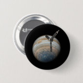 Juno-Raumsonde auf dem Planeten Jupiter Button (Vorne & Hinten)