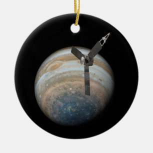 Juno-Raumsonde auf dem Planeten Jupiter Keramik Ornament