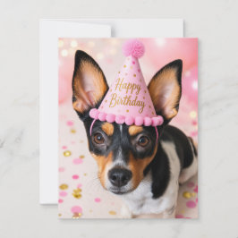 Juno Rettungshund Alles Gute zum Geburtstag Postka Mitteilungskarte